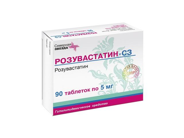 розувастатин-сз 5мг. №90 таб. п/о 6775