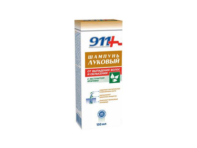 911-шампунь луковый п/выпадения и облысения волос 150мл.