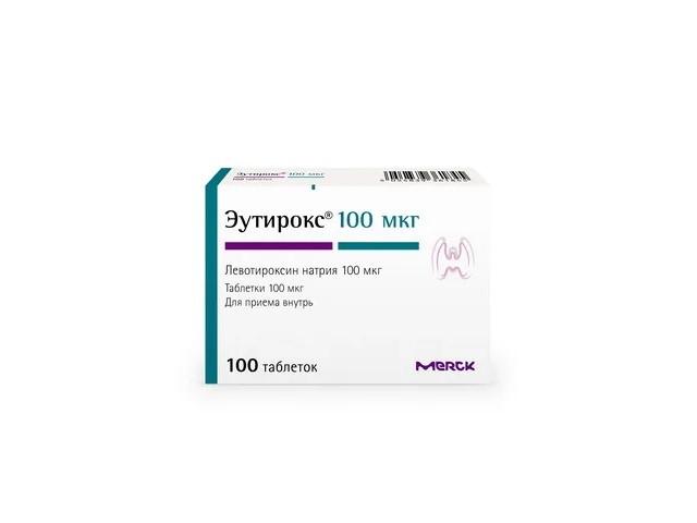 эутирокс 100мкг. №100 таб. 3060