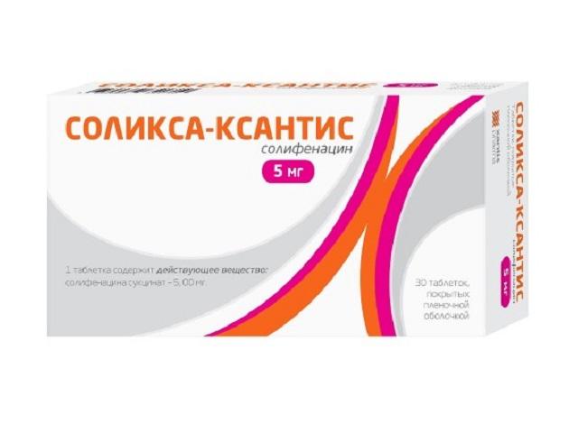 соликса-ксантис 5мг №30 таб. п/п/о