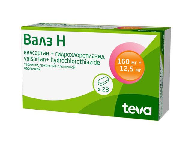 валз н 160мг+12,5мг. №28 таб. п/о 5868