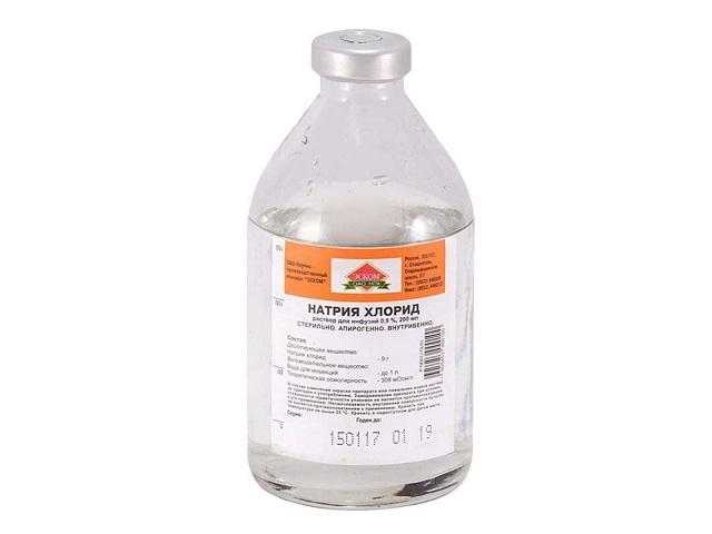 натрия хлорид 0,9% 200мл. №28 р-р д/инф. /эском/ 6348