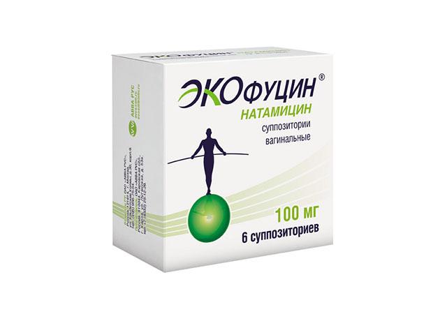 экофуцин 100мг. №6 супп.ваг. /авва рус/ 0159