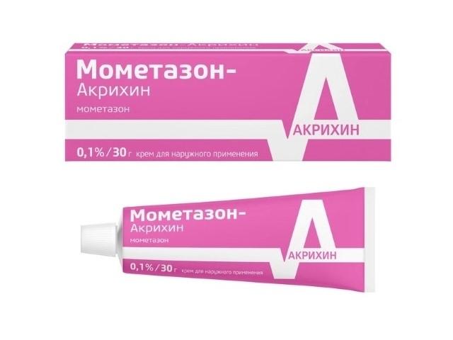 мометазон-акрихин 0,1% 30г. крем 9095