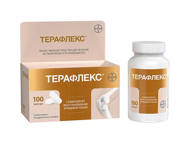 терафлекс 500мг.+400мг. №100 капс. 0320