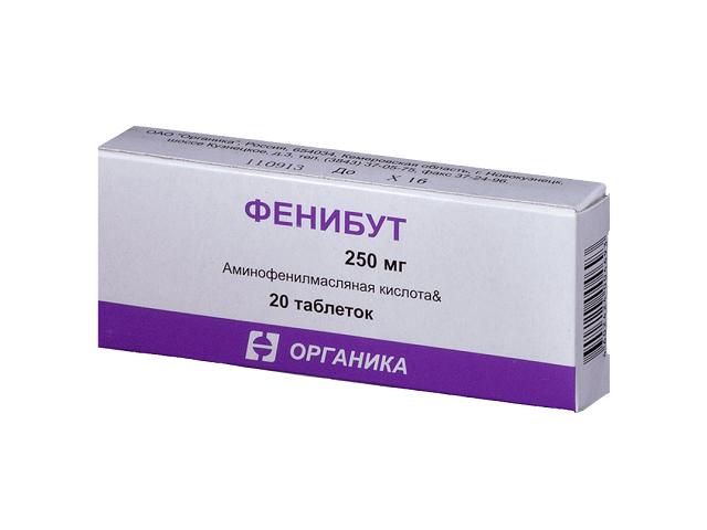 фенибут 250мг. №20 таб. /органика/ 4693