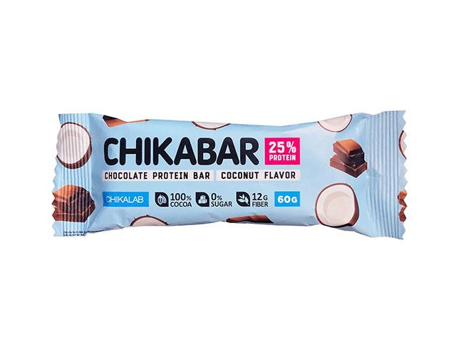 *chikalab батончик глазированный с начинкой "кокос" 60 гр.