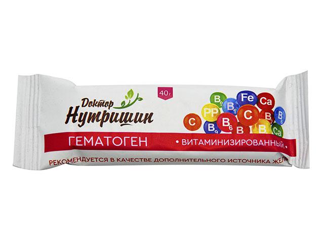 доктор нутришин гематоген витамин. 40г.
