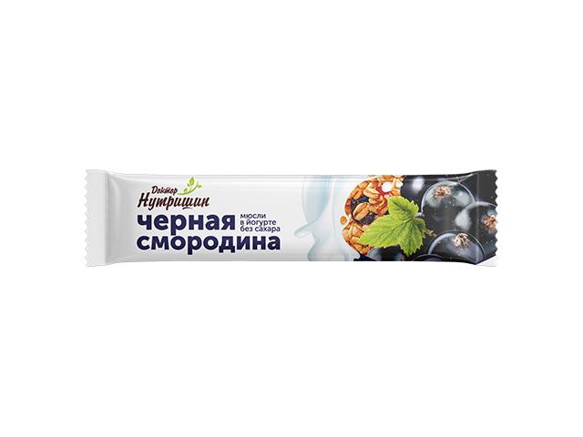 доктор нутришин батончик мюсли черная смородина в йогуртовой глазури б/сах. 30г.
