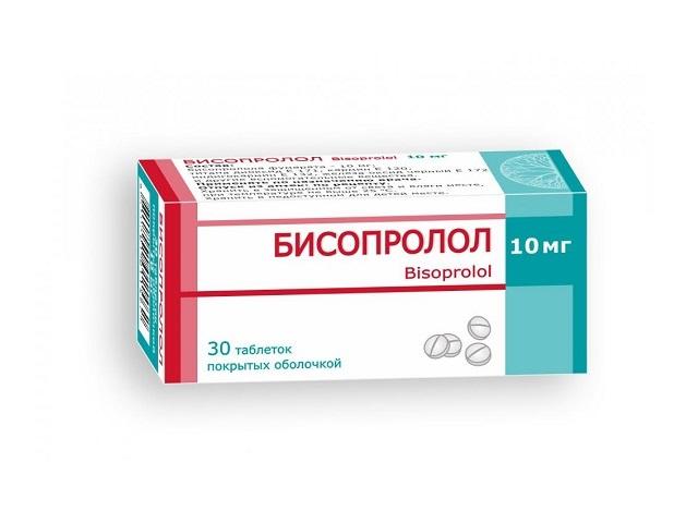 бисопролол 10мг. №30 таб. п/о /борисовский/