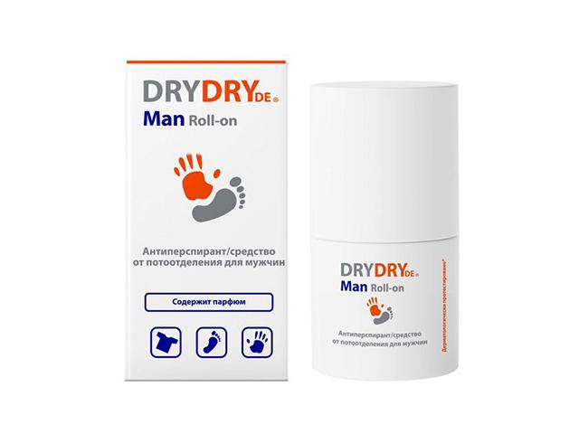dry dry de man антиперспирант парфюмированный/средство от потоотделения для мужчин 50мл