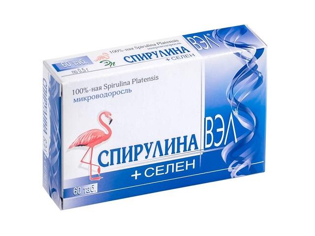 спирулина вэл + селен №60 таб.