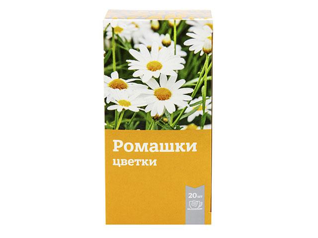 ромашки цветки обмолоченные, ф/п по 1,5г №20 стм /ст-медифарм/
