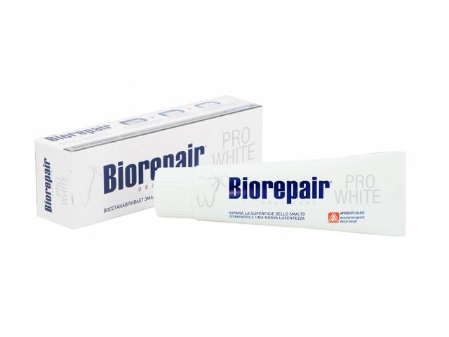 biorepair зубная паста про вайт 75 мл. br_prow_75