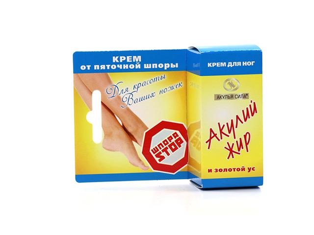 акулий жир золотой ус крем д/ног от пяточной шпоры 20мл.