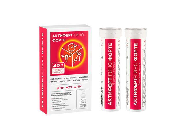 актиферт-гино форте n30 табл шип по 4,0г