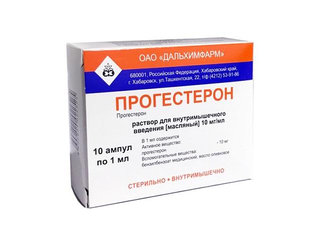 прогестерон 1% 1мл. №10 амп. /дальхимфарм/ 0394