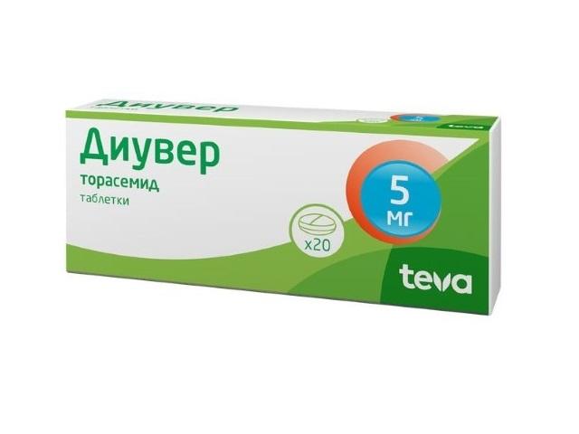 диувер 5мг. №20 таб. /р-фарм/
