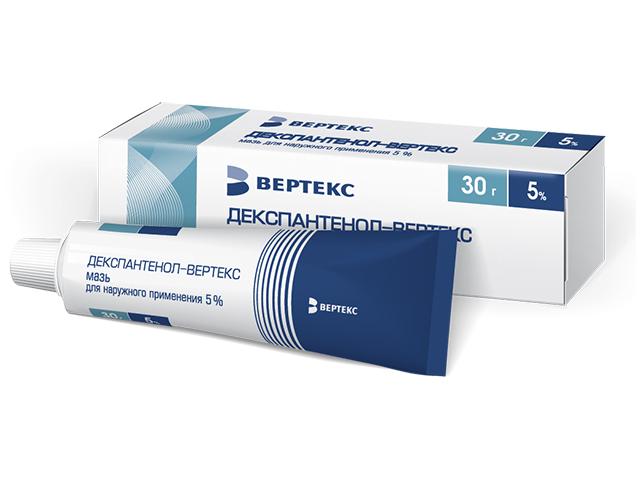декспантенол-вертекс мазь 5% 30г. 9892