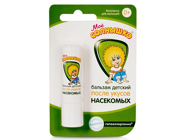 мое солнышко бальзам п/укусов насек. 2,8г.