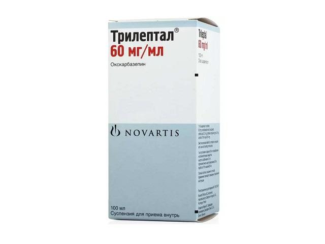трилептал 60мг/мл. 100мл. №1 сусп.