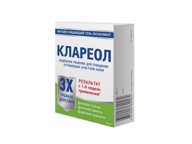 клареол гель-эксфолиант мяг. очищ. 10мл.
