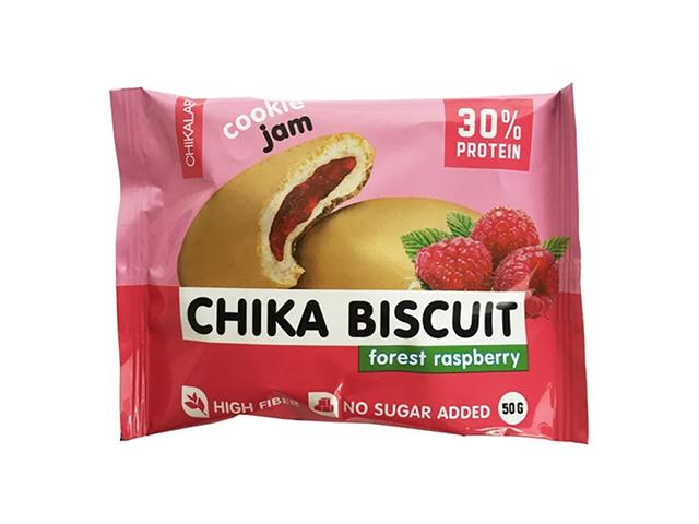 *chikalab печенье неглазированное со вкусом "бисквит малиновый"  50 гр. чк281