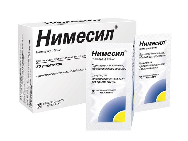 нимесил 100мг. 2г. №30 гран. д/приг.сусп. пак. /берлин хеми/ 0547