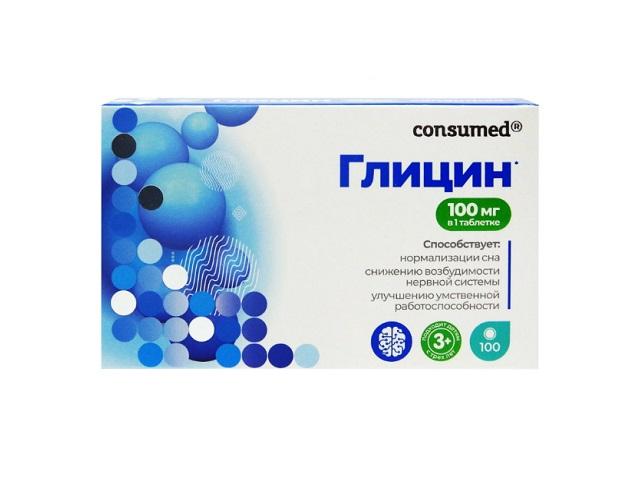консумед глицин 3+100мг №100 таб. (consumed)