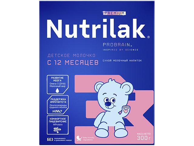 нутрилак-3 премиум молочн.напиток 300г. 12+мес. [nutrilak]