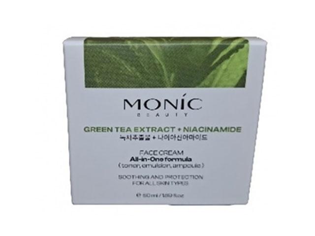monic beauty all in one крем для лица с экстрактом зеленого чая и ниацинамидом