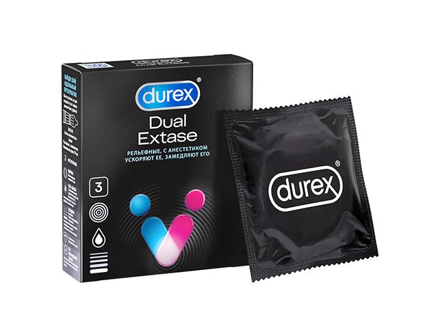 дюрекс презерватив dual extase №3 [durex]