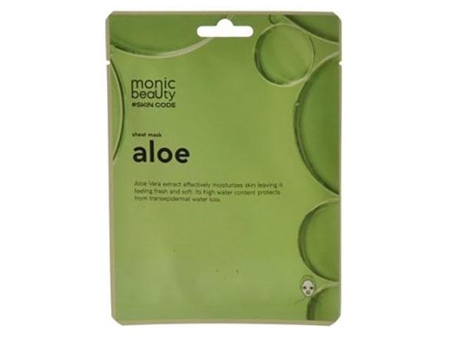 monic beauty skin code тканевая маска для лица алоэ 25мл