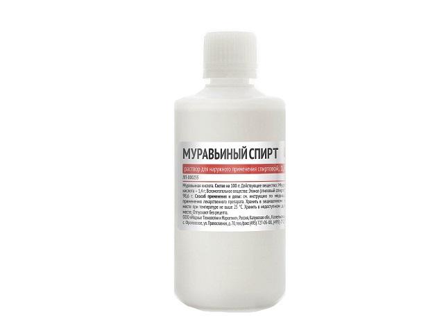 муравьиный спирт, р-р  1,4% 100мл фл