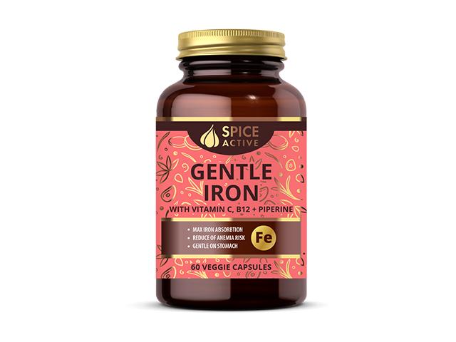 спайс актив легкодоступное железо с вит. с в12 и пиперином капс. №60 (spice active)