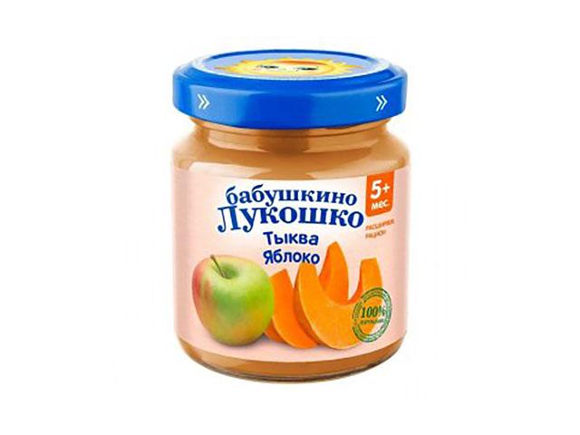 б.лукошко пюре 100г. тыква+яблоко