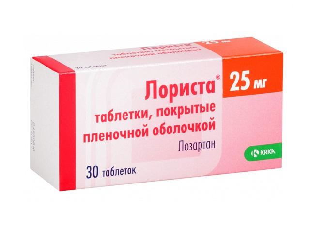 лориста 25мг. №30 таб. п/о /krka/ 2840