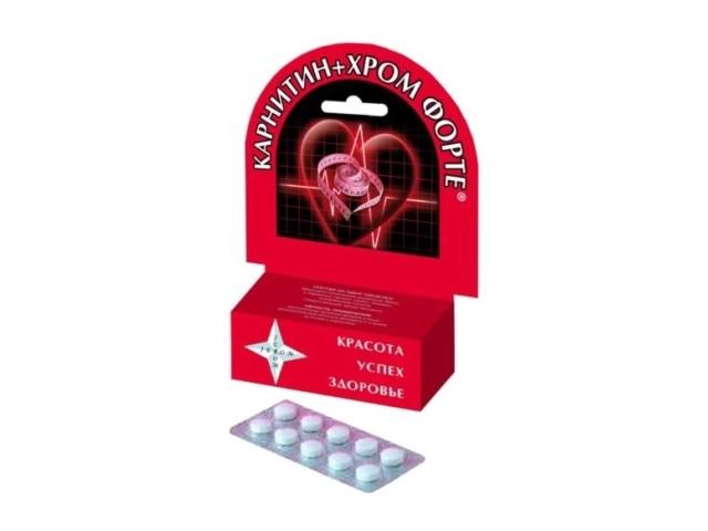 карнитин+хром форте №30 таб./в-мин/