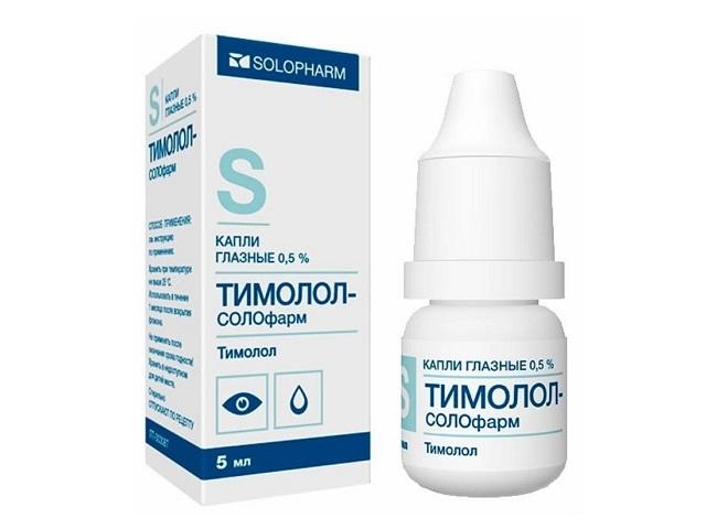 тимолол-солофарм 0,5% 5мл. гл.капли фл./кап. /гротекс/
