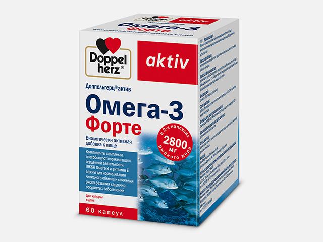 доппельгерц актив омега-3  форте №60 капс.