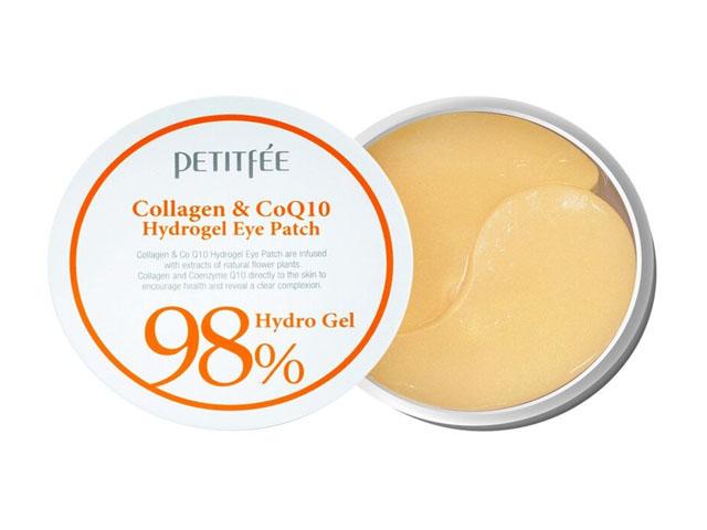 *petitfee гидрогелевые патчи д/области вокруг глаз с коэнзимом q10 и 98% сод.-ем коллаг.а.№60 800458