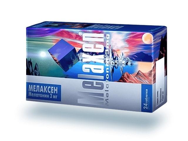 мелаксен 3мг. №24 таб. п/о 0194