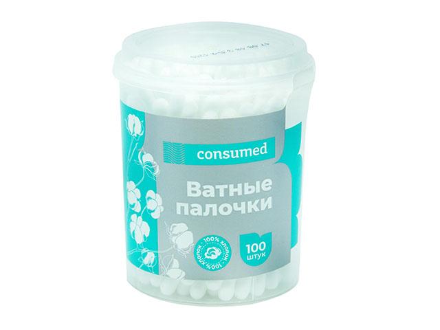 консумед ватные палочки №100 стак. (consumed)