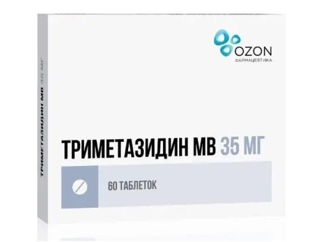 триметазидин мв 35мг. №60 таб. модиф.высв. /озон/ 1314
