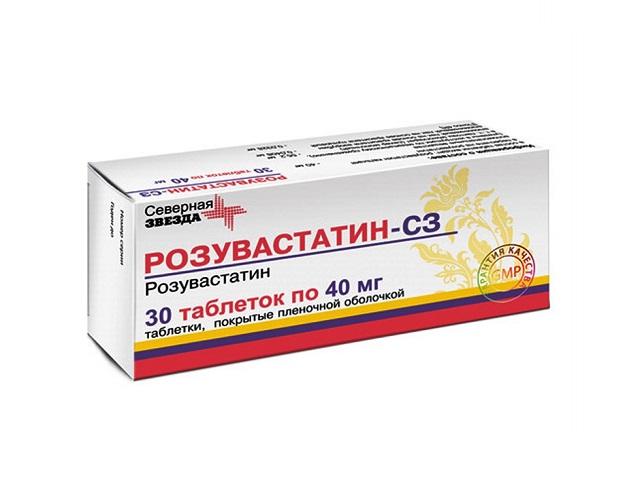 розувастатин-сз 40мг. №30 таб. п/о