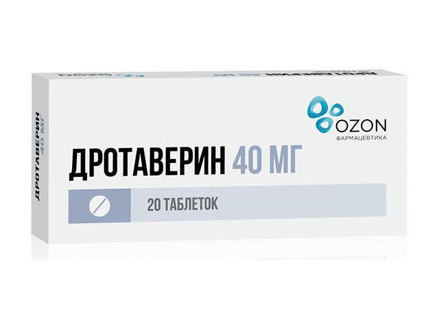 дротаверин г/х 40мг. №20 таб. /озон/ 7198