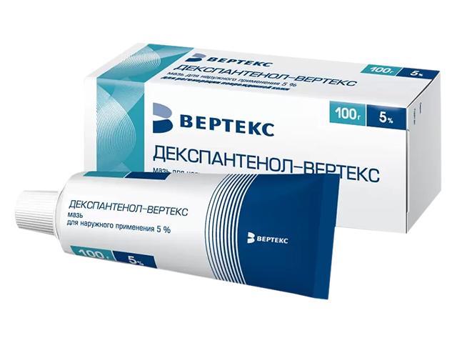 декспантенол-вертекс мазь 5% 100г. 9908