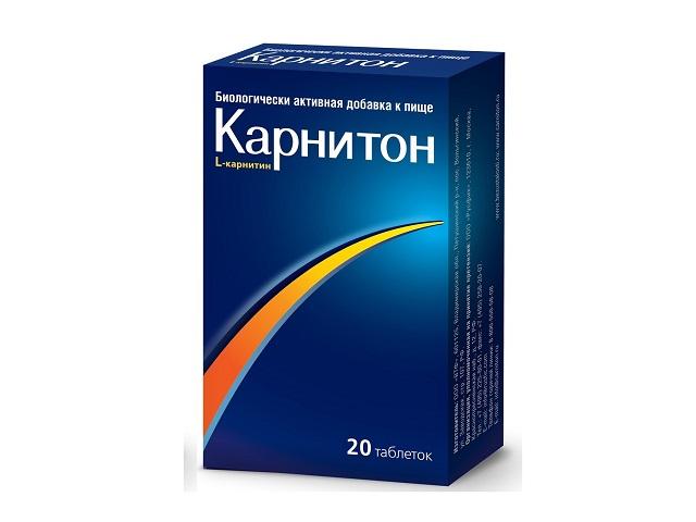 карнитон 500 мг № 20 таб. (бад)