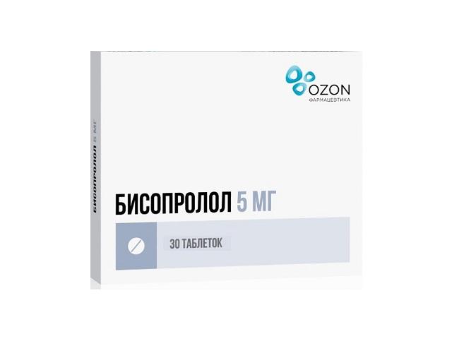 бисопролол 5мг. №30 таб. п/о /озон/ 5033