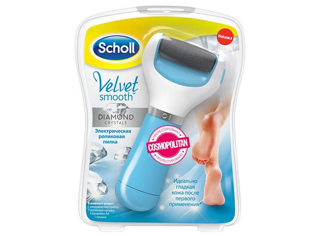шолл пилка электр.роликовая д/удаления огрубевш. кожи стоп [scholl]